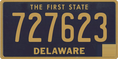 DE license plate 727623