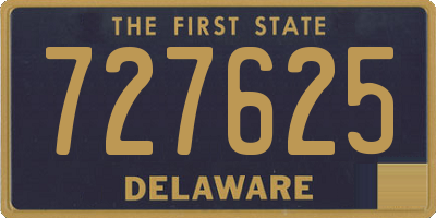 DE license plate 727625
