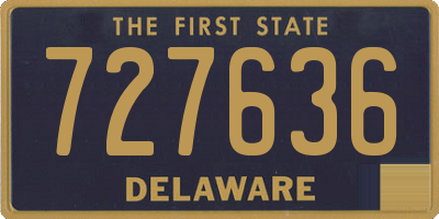 DE license plate 727636