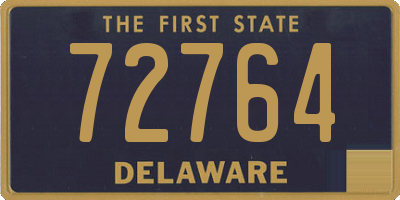 DE license plate 72764