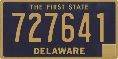 DE license plate 727641