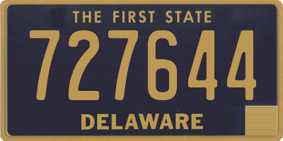 DE license plate 727644