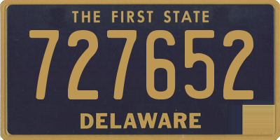 DE license plate 727652