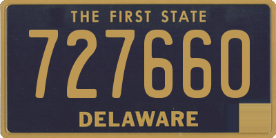 DE license plate 727660