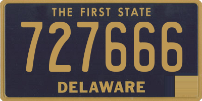 DE license plate 727666