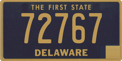 DE license plate 72767