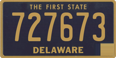 DE license plate 727673