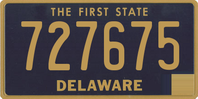 DE license plate 727675