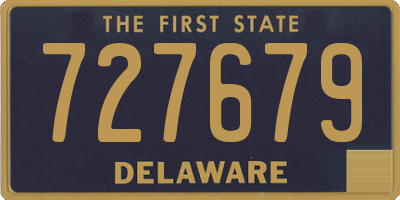 DE license plate 727679