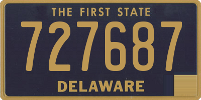 DE license plate 727687