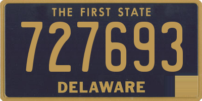 DE license plate 727693