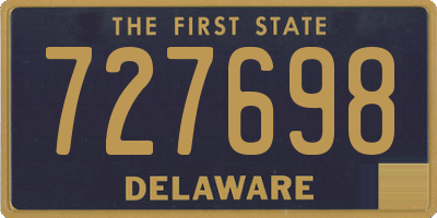 DE license plate 727698