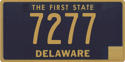 DE license plate 7277