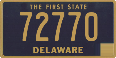 DE license plate 72770