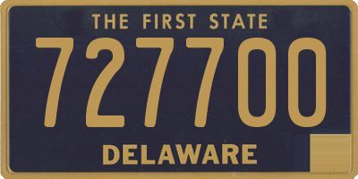 DE license plate 727700