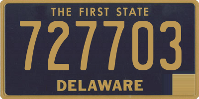 DE license plate 727703