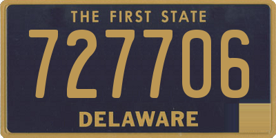 DE license plate 727706