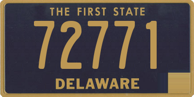 DE license plate 72771
