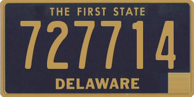 DE license plate 727714