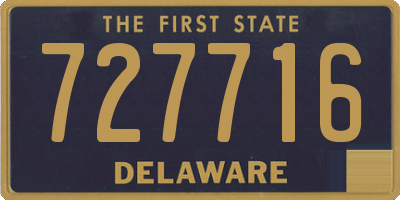 DE license plate 727716