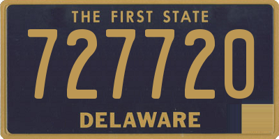 DE license plate 727720