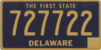 DE license plate 727722