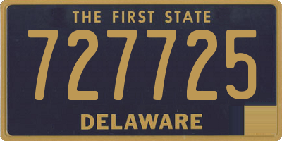 DE license plate 727725
