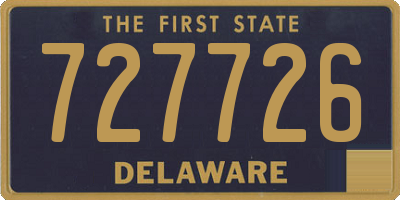 DE license plate 727726