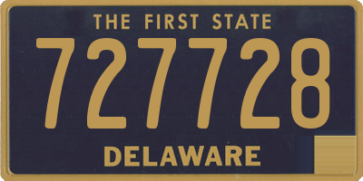 DE license plate 727728