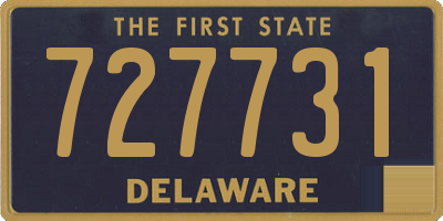 DE license plate 727731