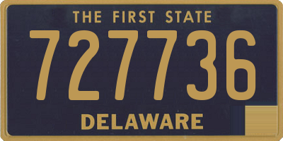 DE license plate 727736