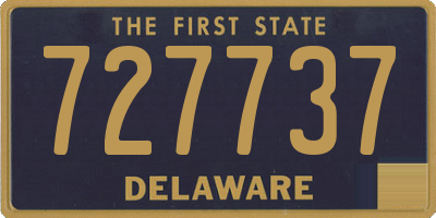 DE license plate 727737
