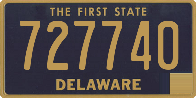 DE license plate 727740