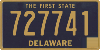 DE license plate 727741