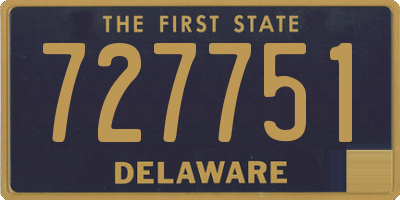 DE license plate 727751