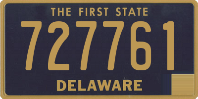 DE license plate 727761
