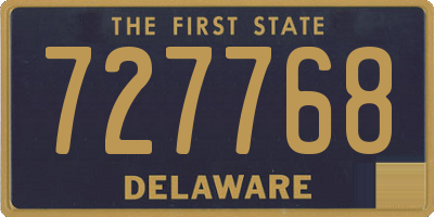 DE license plate 727768