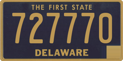 DE license plate 727770
