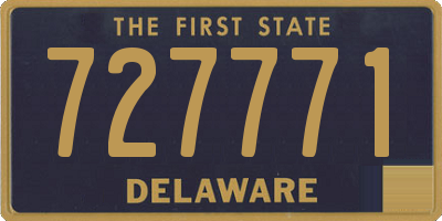 DE license plate 727771