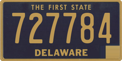 DE license plate 727784