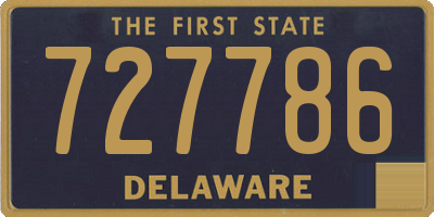 DE license plate 727786