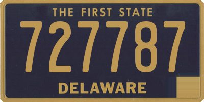 DE license plate 727787