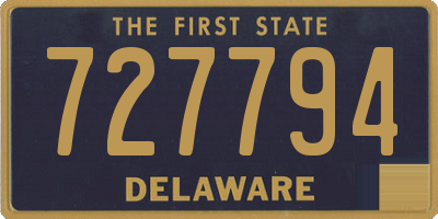 DE license plate 727794