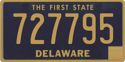 DE license plate 727795