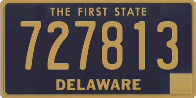 DE license plate 727813
