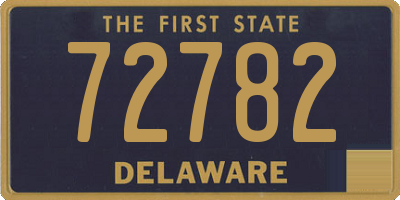 DE license plate 72782