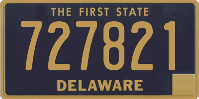 DE license plate 727821