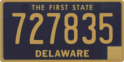 DE license plate 727835