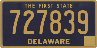 DE license plate 727839