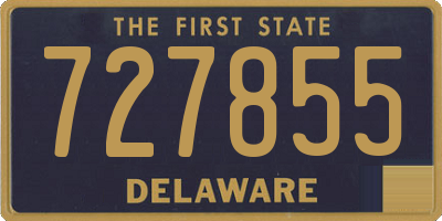 DE license plate 727855